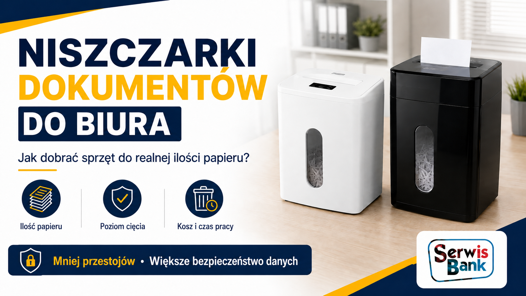 Niszczarki dokumentów do biura - jak dobrać sprzęt do realnej ilości papieru?