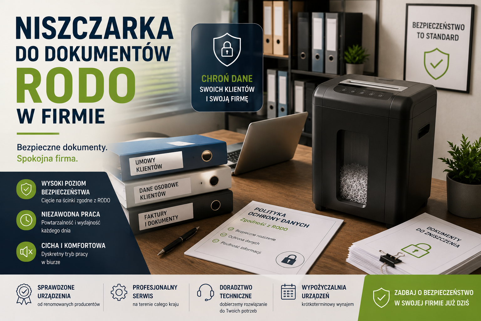 Niszczarka do dokumentów RODO - kiedy domowy sprzęt nie wystarcza w firmie?