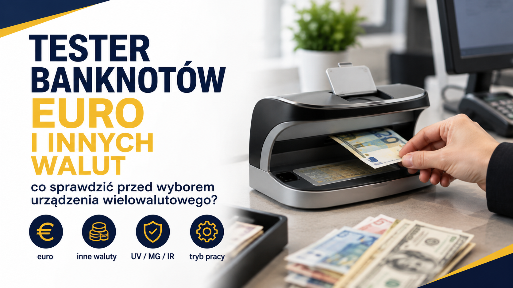 Tester banknotów euro i innych walut - co sprawdzić przed wyborem urządzenia wielowalutowego?
