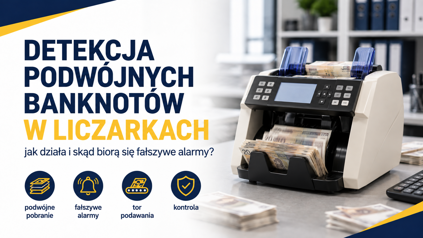 Detekcja podwójnych banknotów w liczarkach - jak działa i skąd biorą się fałszywe alarmy?