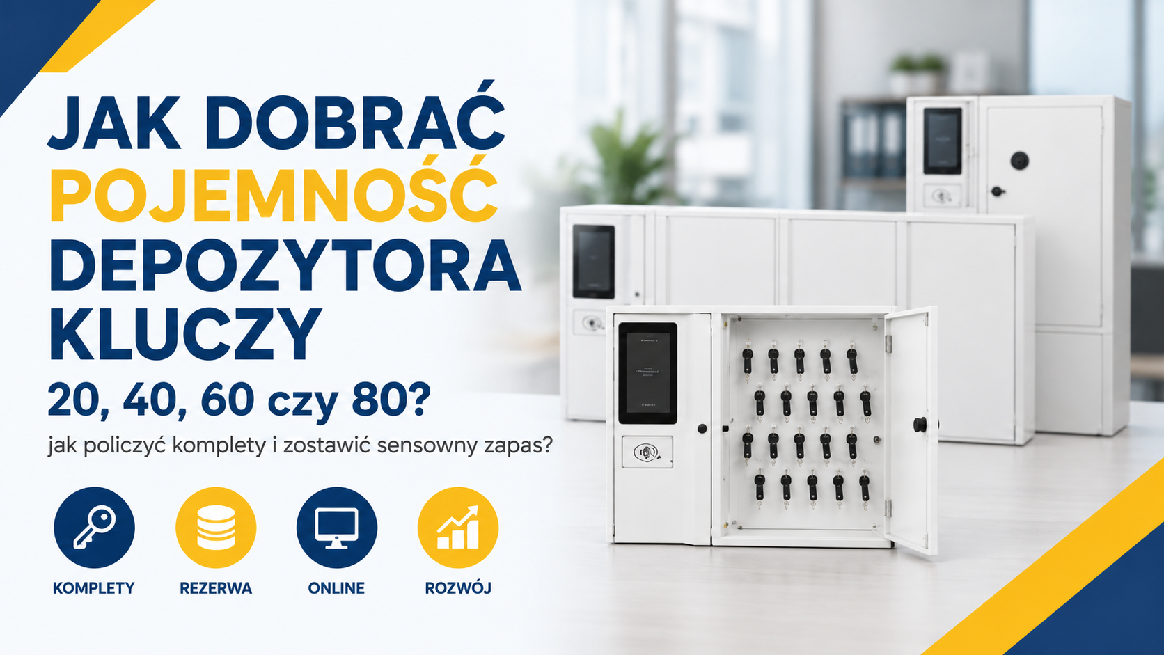 Masterkey 20, 40, 60 czy 80 - jak dobrać pojemność depozytora do liczby kluczy i użytkowników?